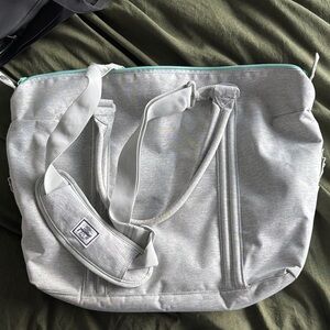 Herschel Gray Tote Bag with Adjustable Strap